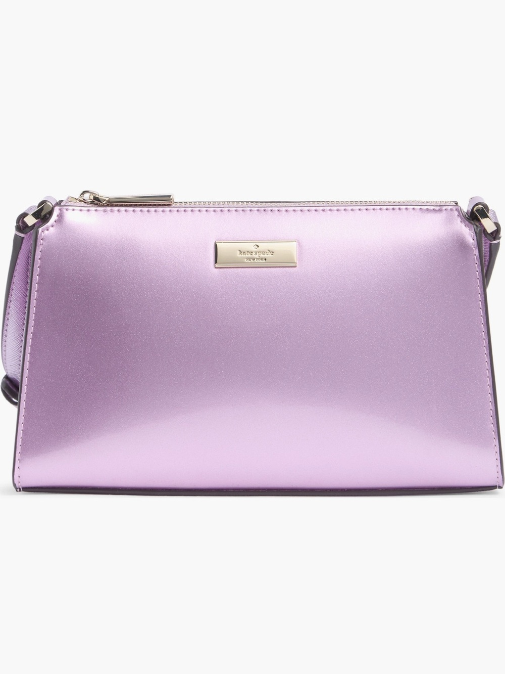 Kate Spade Metallic Lavender Pink Crossbody Bag NWT